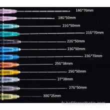 27g-50 mm pointe émoussée Micro Canule pour les injections de remplissage